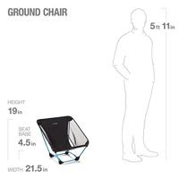 Helinox Ground Chair campingstoel - Zwart - thumbnail