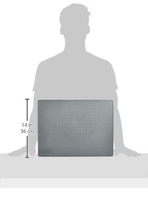 Kensington K50416EU SoleMate™ Pro Elite Voetensteun Verstelbare helling Grijs