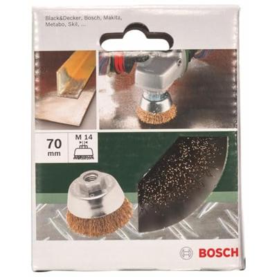 Bosch Accessoires Komstaalborstel Gegolfde draad | Ø70 mm | M14 - 2609256500 - thumbnail