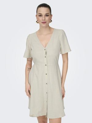 Only Onlvita Life S/s Short Dress Noos Wvn Jurken Pumice Stone Only Onlvita Life S/s Short Dress Noos Wvn Jurken Pumice Stone