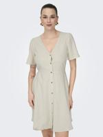 Only Onlvita Life S/s Short Dress Noos Wvn Jurken Pumice Stone - thumbnail