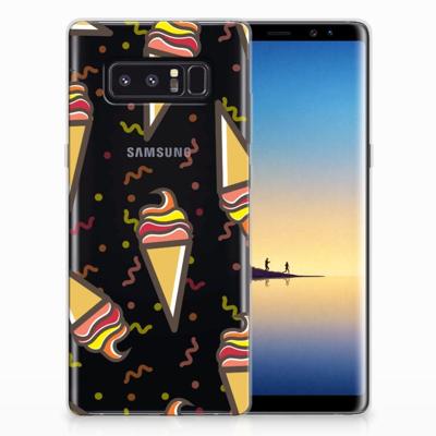 Samsung Galaxy Note 8 | Siliconen Case | Icecream Samsung Galaxy Note 8 | Siliconen Case | Icecream