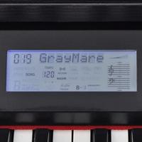 Digitale piano met pedalen 88 toetsen zwart - thumbnail
