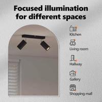 VidaXL Plafondspot met schijnwerpers zwart 26 x 6 x 16 cm metaal - thumbnail