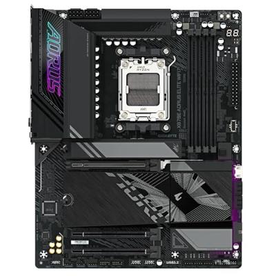 GIGABYTE x870e aorus elite wifi7 socket am5 moederbord (zwart, raid, 2.5gb-lan, wi-fi 7, bt, sound, atx)