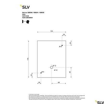 SLV 1000340 LED-buitenlamp (wand) Wit