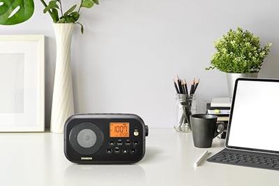 Sangean PR-D12 BT Radio Middengolf, VHF (FM) Bluetooth Zwart