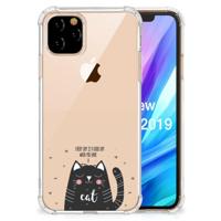 Apple iPhone 11 Pro Stevig | Bumper Hoesje | Cat Good Day - thumbnail