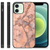 iPhone 12 Mini Gripcase Marmer Oranje - thumbnail