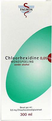 Fagron Chloorhexidine mondspoeling 0.05% 300 Milliliter
