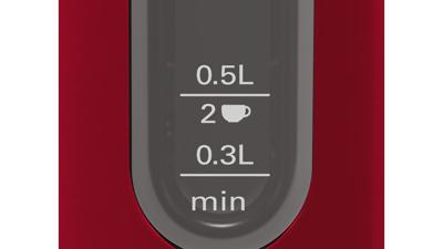 Bosch TWK4P434 Waterkoker Rood - thumbnail