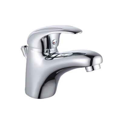 AQUA 2 SAVE waterbesparende ééngreepsmengkraan wastafel, chroom keramische schijven geluidsarme, verwisselbare 40 mm-cartouche Eco-Click functie en kinderbeveiliging 50% waterbesparing door sp