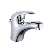 AQUA 2 SAVE waterbesparende ééngreepsmengkraan wastafel, chroom keramische schijven geluidsarme, verwisselbare 40 mm-cartouche Eco-Click functie en kinderbeveiliging 50% waterbesparing door sp - thumbnail