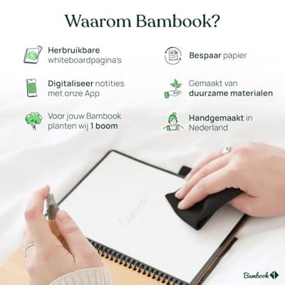 Notitieboek Bambook Original Tropical A5 lijn 40 pagina&apos;s uitwisbaar