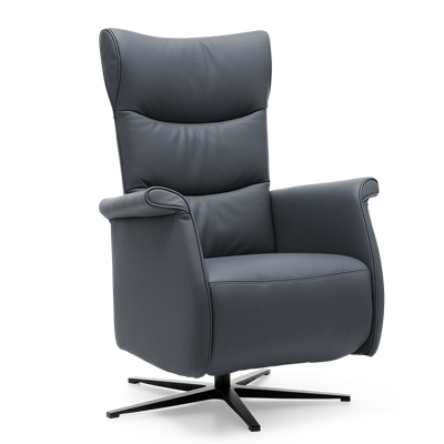 Relaxstoel Wilson Donkerblauw Leer Relaxstoel Wilson Donkerblauw Leer