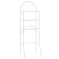 VidaXL Badkamerrek 60x33x174 cm wit - thumbnail
