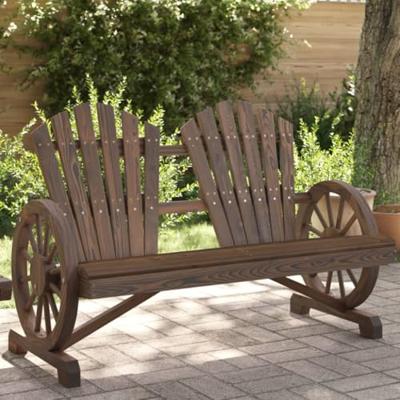 Tuinstoel 2-zits Adirondack massief vurenhout