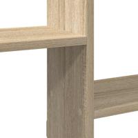 Wandschap kubus 5 vakken bewerkt hout sonoma eikenkleurig - thumbnail