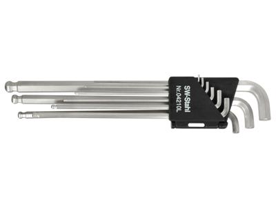 SW STAHL Sw-stahl hoeksleutel set "04210sb kugelin busset 9tlg. extra short