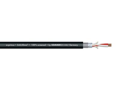SOMMER CABLE Microphone Cable 2x0.50 100m bk SC-Primus