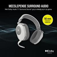 Corsair HS65 Headset Draadloos Hoofdband Gamen Bluetooth Wit - thumbnail