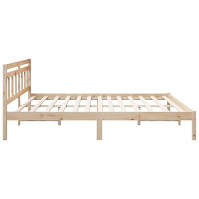 Bedframe met hoofdeinde Bruin 200 x 200 cm Grenenhout Bedframe met hoofdeinde Bruin 200 x 200 cm Grenenhout