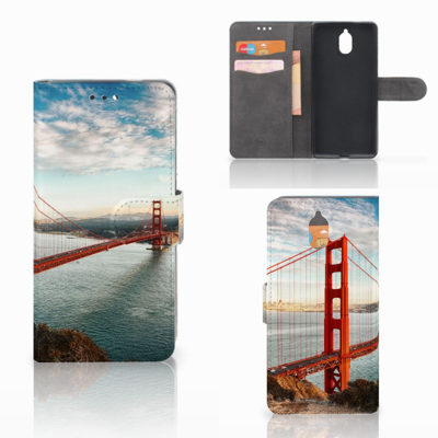 Nokia 3.1 (2018) | Flip Cover | Golden Gate Bridge