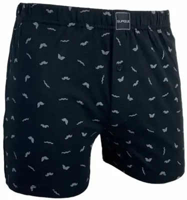 Suaque/Ginosanti heren boxershort wijd model Moustache - 100% katoenen losse boxershort