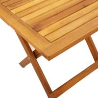 Ligbedden 2 st met tafel massief acaciahout zwart - thumbnail
