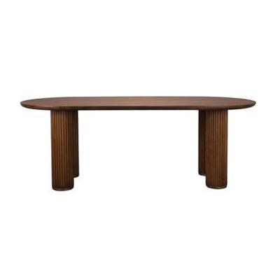 Dutchbone Ovale Eettafel 'Dean' Walnootlook, 220 x 90cm Dutchbone Ovale Eettafel 'Dean' Walnootlook, 220 x 90cm