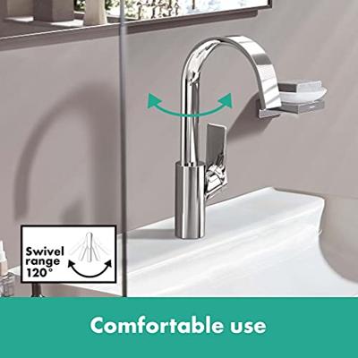 Hansgrohe Wastafelmengkraan Vivenis Eengreeps 210 Met Draaibare Uitloop En Trekwaste Chroom - thumbnail