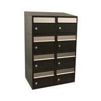 Stoer! Brickset 2-Breed, 4-Hoog Met Dak Zwart - 40215070_2x4d - thumbnail