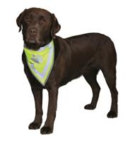 TRIXIE REFLECTERENDE BANDANA GEEL S-M 29-42 CM - thumbnail