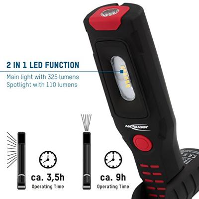Ansmann 1600-0152 IL300R Werkplaats-staaflamp werkt op een accu 0.5 W