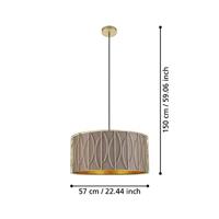 Stars of Light Moderne hanglampCorojal cappuccino met goud - 390206 - thumbnail