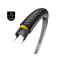 Wolff traveller (1.2mm anti leklaag), zwart met reflectie, 28x1.75, etrto 47-622 - thumbnail