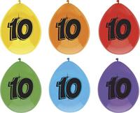 Ballonnen 10 jaar mix kleuren - thumbnail