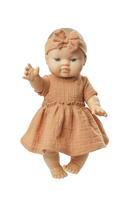 Heless Poppenjurk bruin met ruches, 35-45 cm - thumbnail