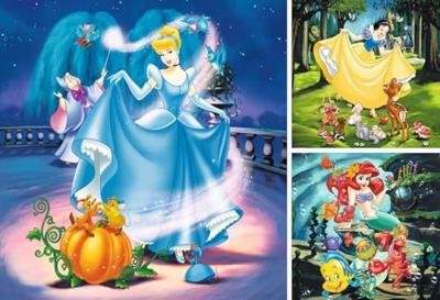 Ravensburger Disney prinses, 3x49st.