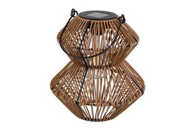 Countryfield solar lantaarn bruin h23cm