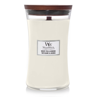 Woodwick White Tea & Jasmine Large Candle - thumbnail