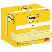 Post-It Notes, 100 vel, ft 38 x 51 mm, geel, pak van 12 blokken - thumbnail