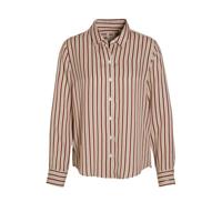Levi's gestreepte blouse THE CLASSIC SHIRT bruin/rood - thumbnail