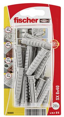 Studs Fischer SX 90889 Nylon 8 x 40 mm (20 Stuks)