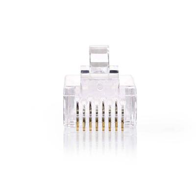 Gebruiksvriendelijke Netwerkconnector | RJ45 Male - Voor Stranded Cat5 UTP-Kabels | 10 Stuks | Transparant