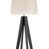 Searchlight Landelijke vloerlampEasel 148cm zwart met taupe - EU3540BR - thumbnail