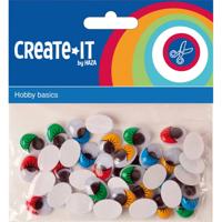 Create It Create-it knutselset bewegende ogen 75stuks - thumbnail