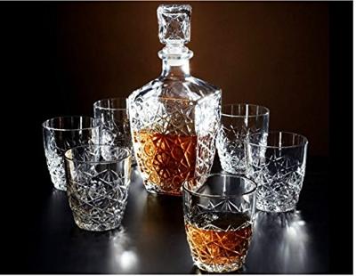 Bormioli Rocco Whiskey Set Dedalo - 7 delige set