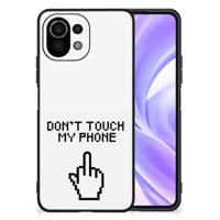 Xiaomi 11 Lite 5G NE | Mi 11 Lite | Telefoon Hoesje | Finger Don&apos;t Touch My Phone - thumbnail
