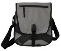 Khodi schoudertas Reporter 35 x 30 cm polyester zwart/grijs - thumbnail